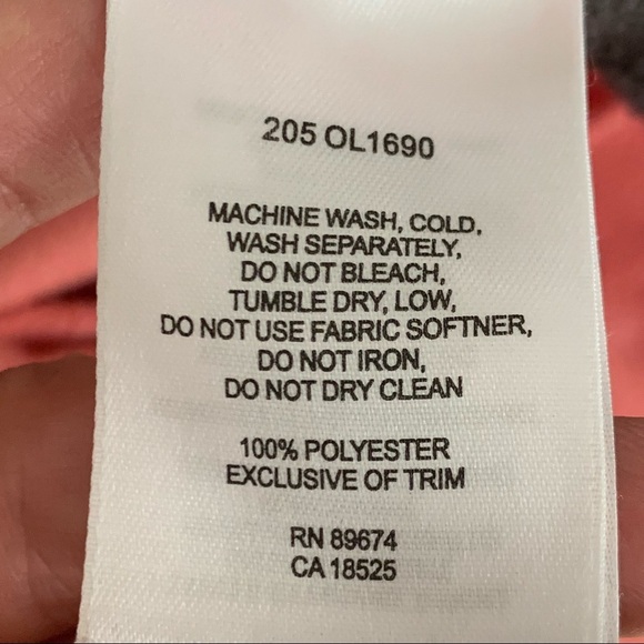 MOUNTAIN HARDWEAR 1/4 Zip Fleece Pullover Coral Pink Charcoal Grey Athletic SM - Picture 11 of 12